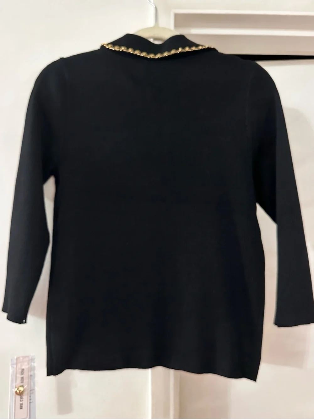 Nannette black ribbed
